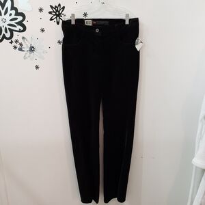 NWT Parasuco Black Velvet Stretch Pants Size 30